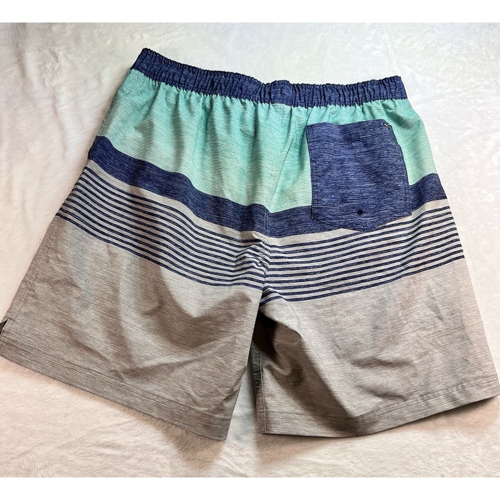 Hurley Swim Trunks Mens 2XL XXL Green/Blue Bathing Suit Board Shorts Stretch - Picture 5 of 11
